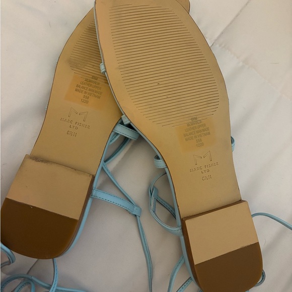 Marc Fisher Women's Mahalia Ghillie Lace Ankle Tie Sandals NWT - Picture 2 of 8